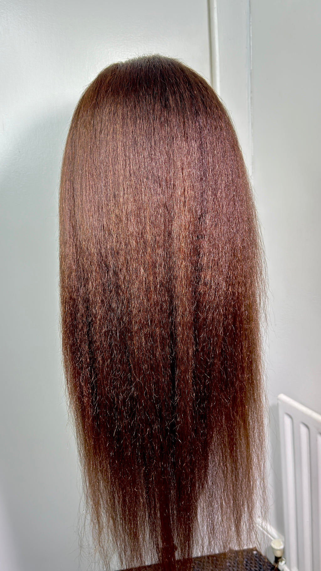 30 inches yarki brown color with frontal