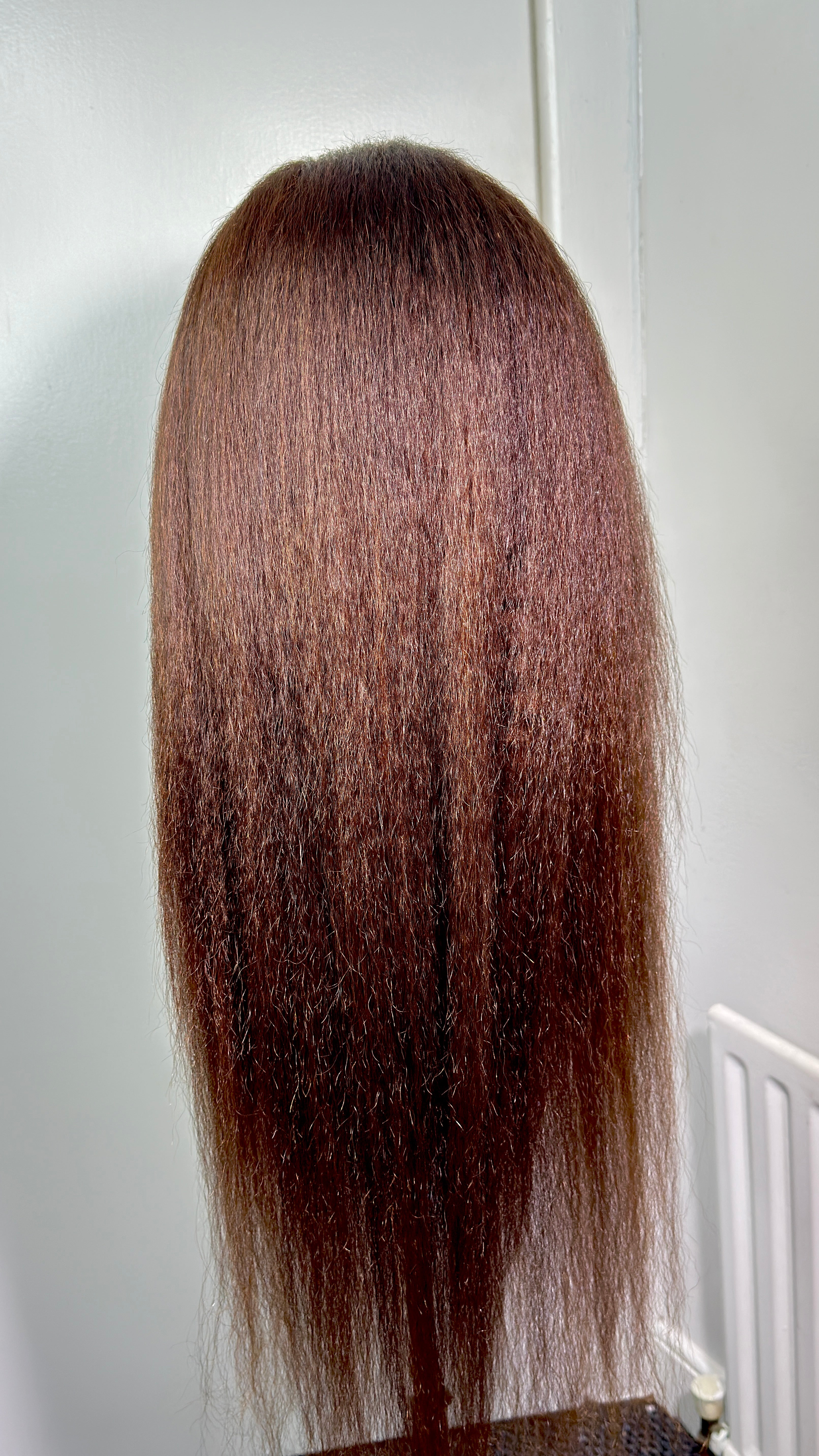 30 inches yarki brown color with frontal