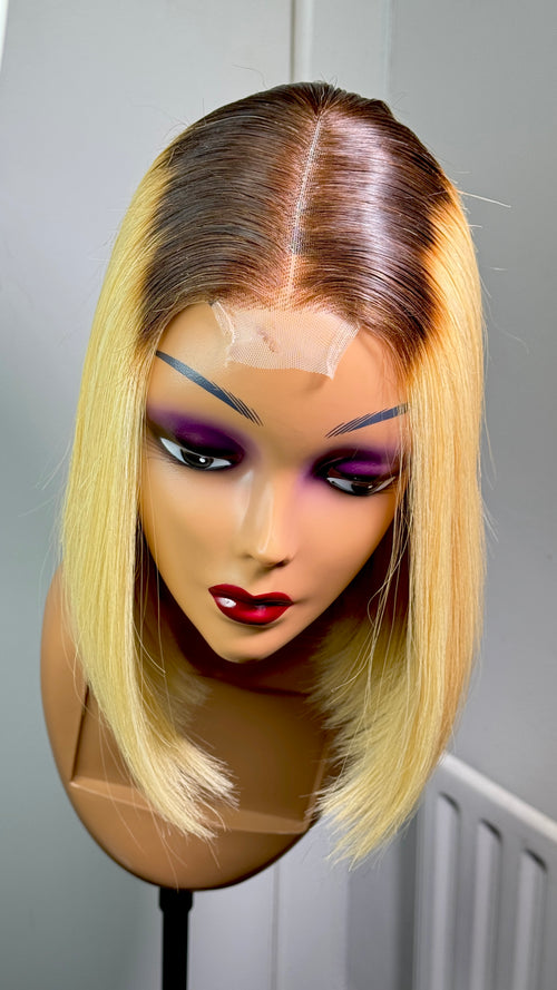 10 inches blonde bob