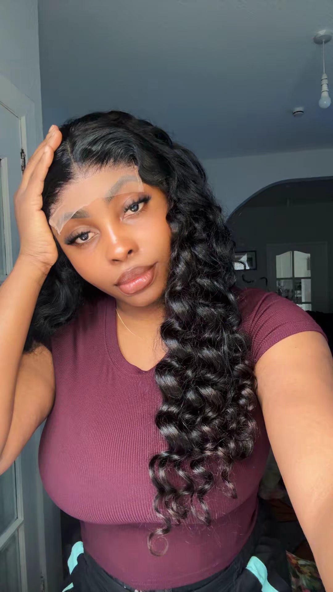 26 inches high quality loose deep with 5by5 closure