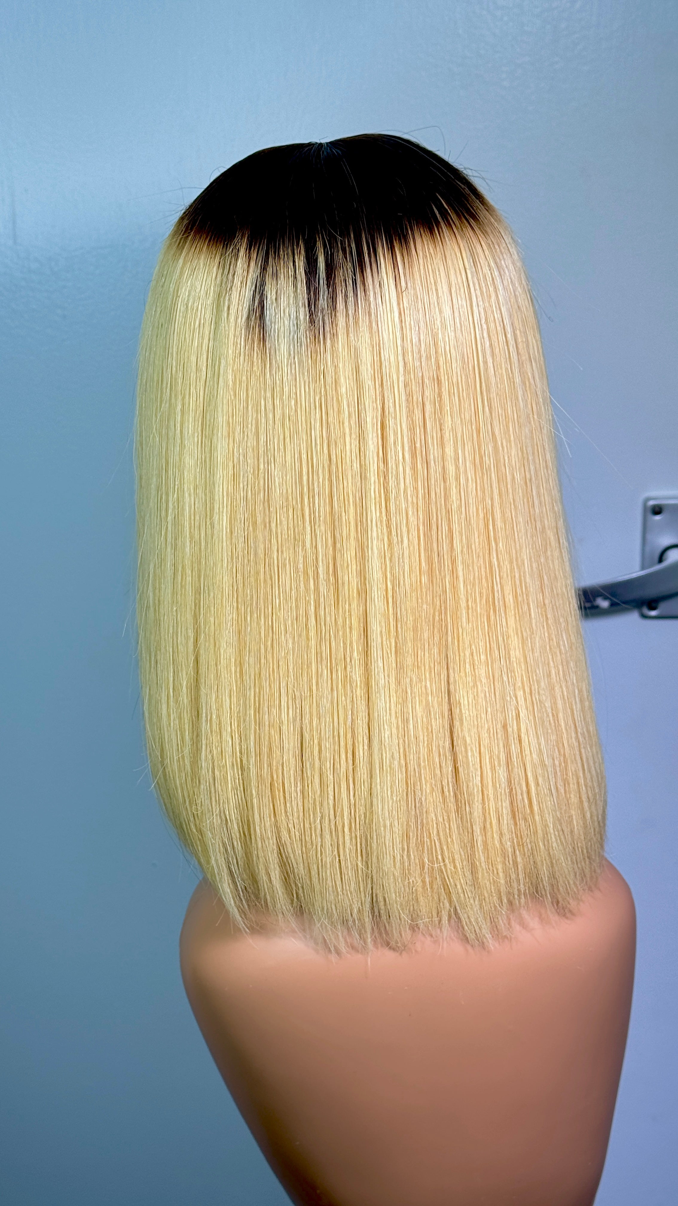 12 inches blonde bob