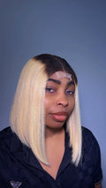 12 inches blonde bob