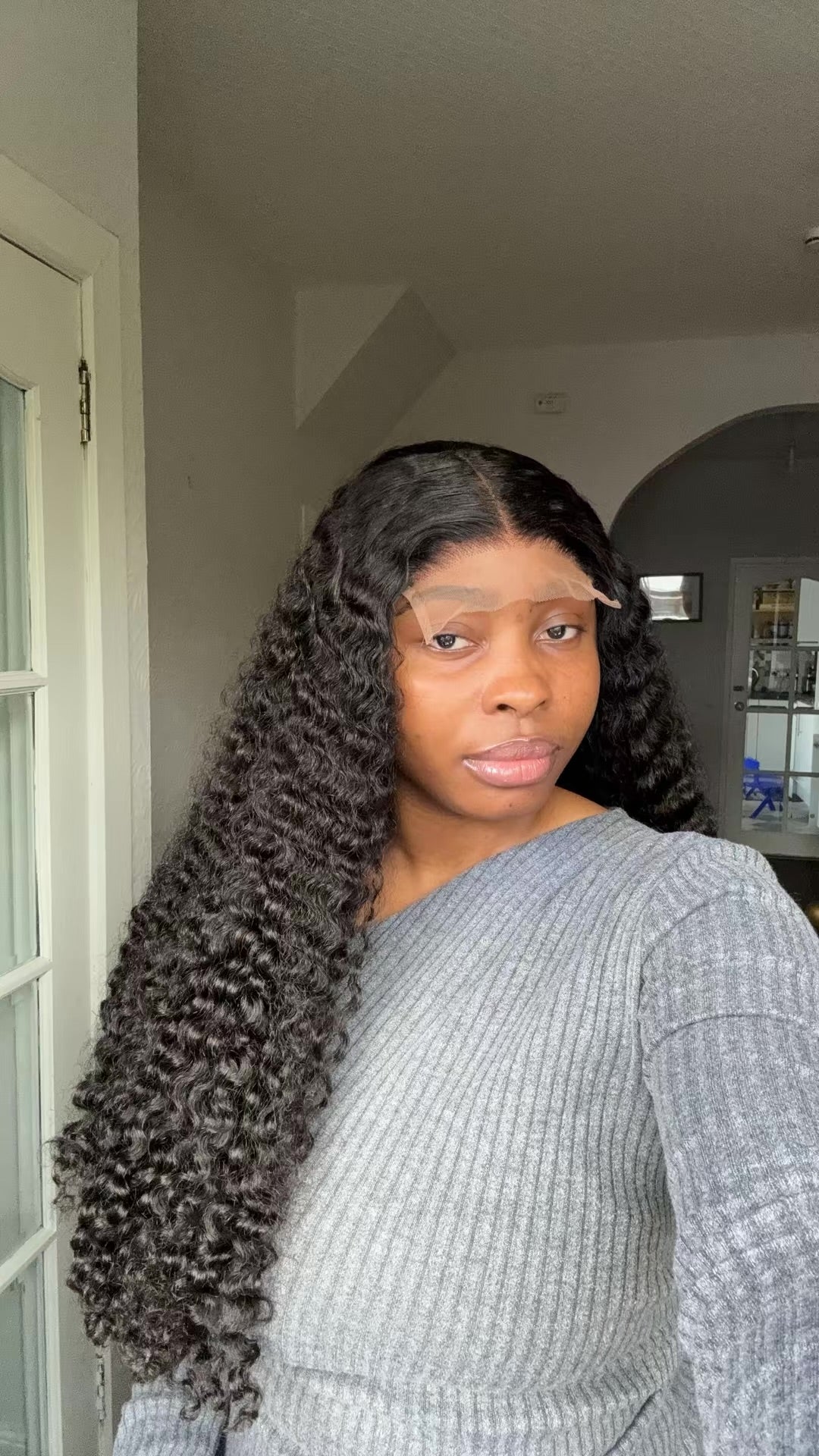 28” SDD Burmese curls with 5by5 closure