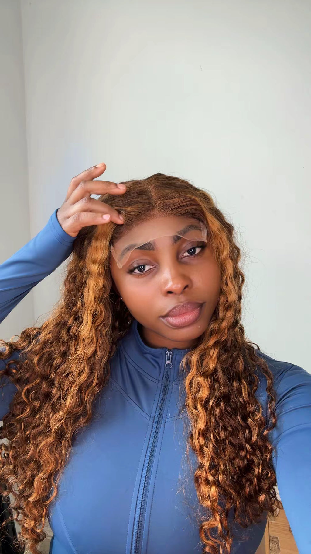 24” SDD water curls with 5by5 closure