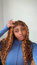 24” SDD water curls with 5by5 closure