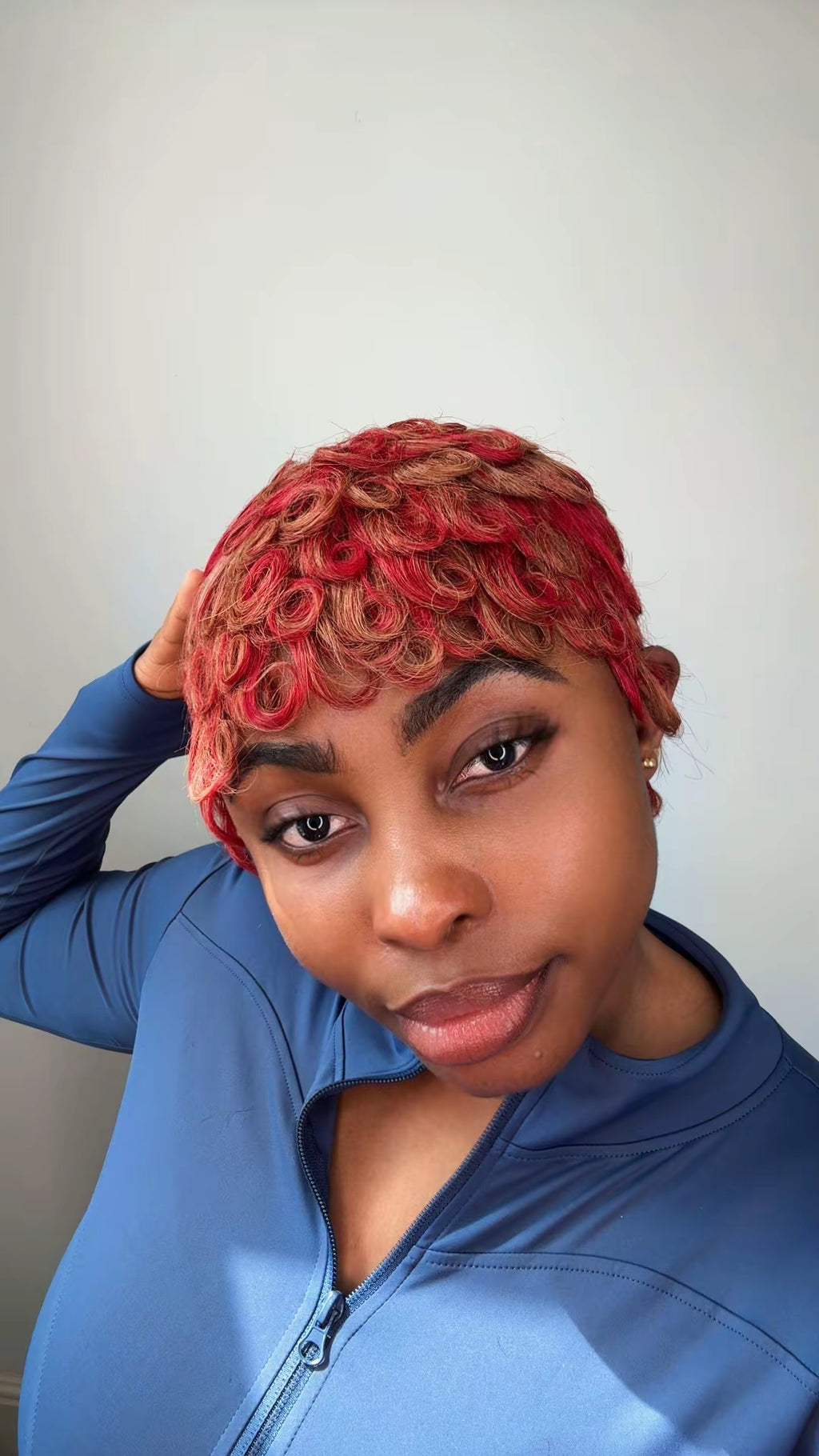 Hand made pixie cut