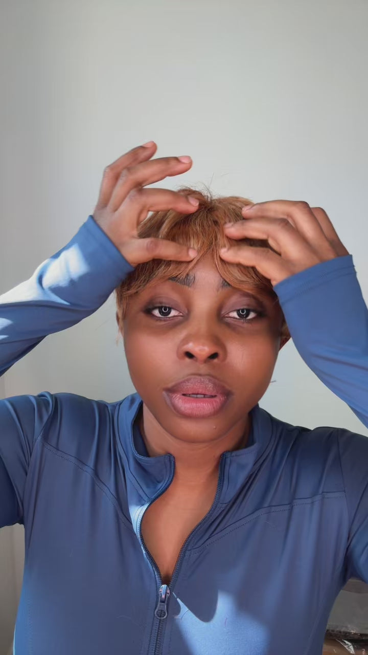 Hand made pixie cut glueless