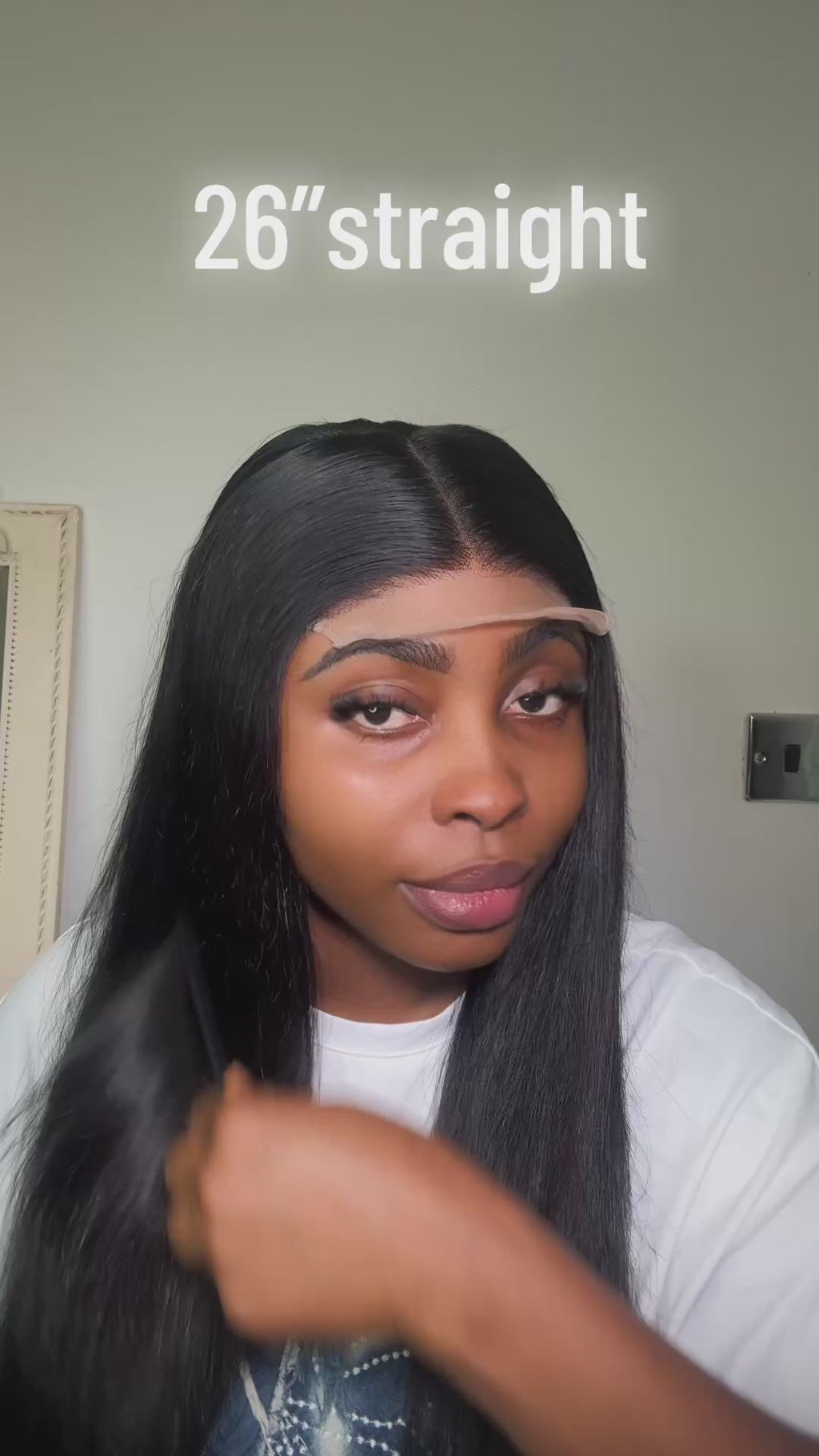26 inches straight