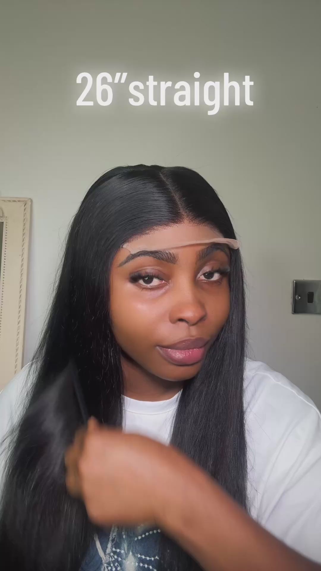 26 inches straight