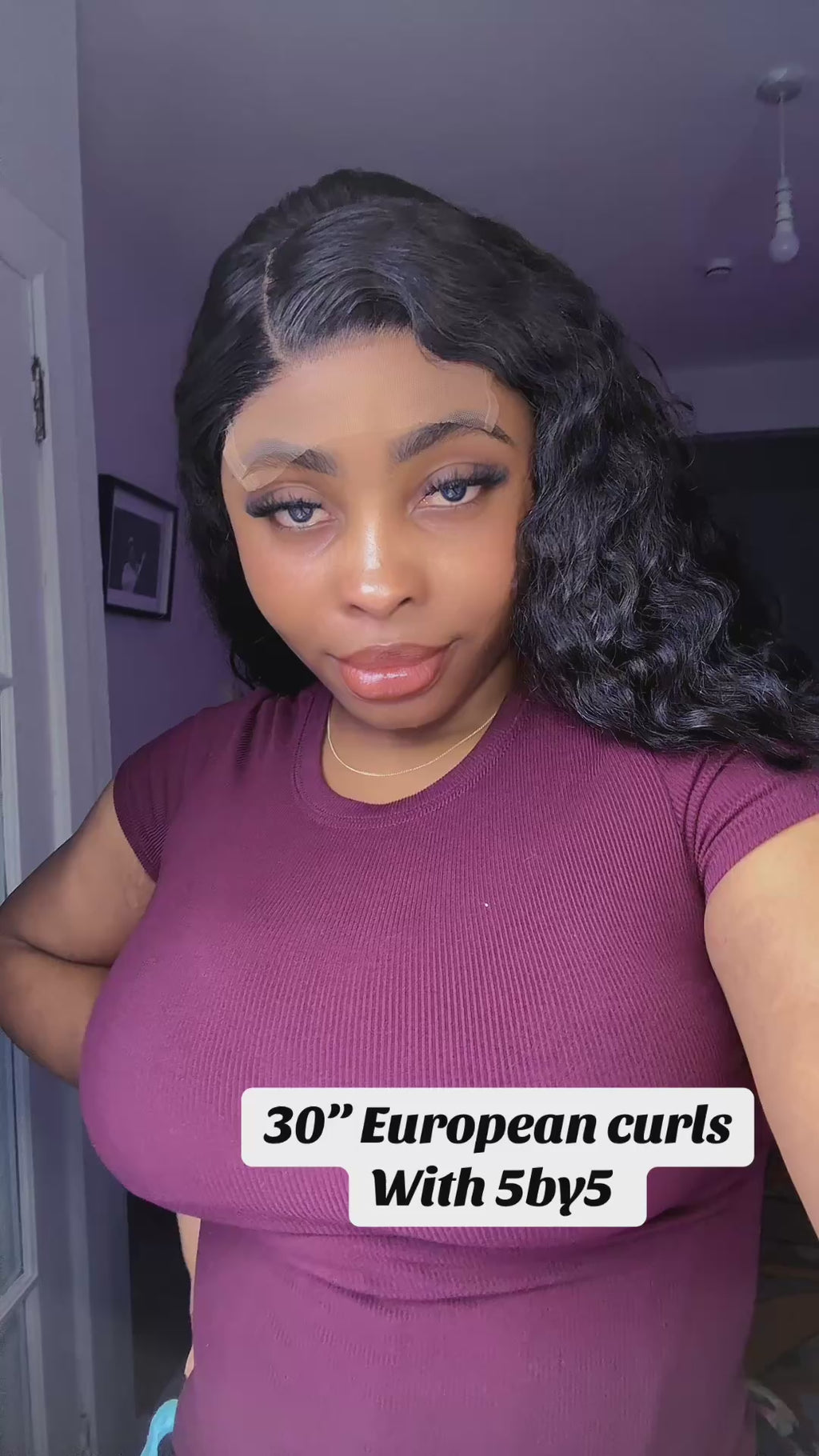 30 inches European curls