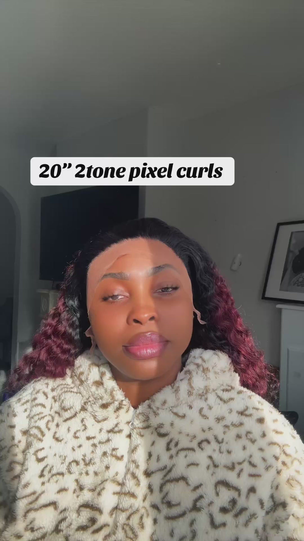 20 inches frontal pixel curls