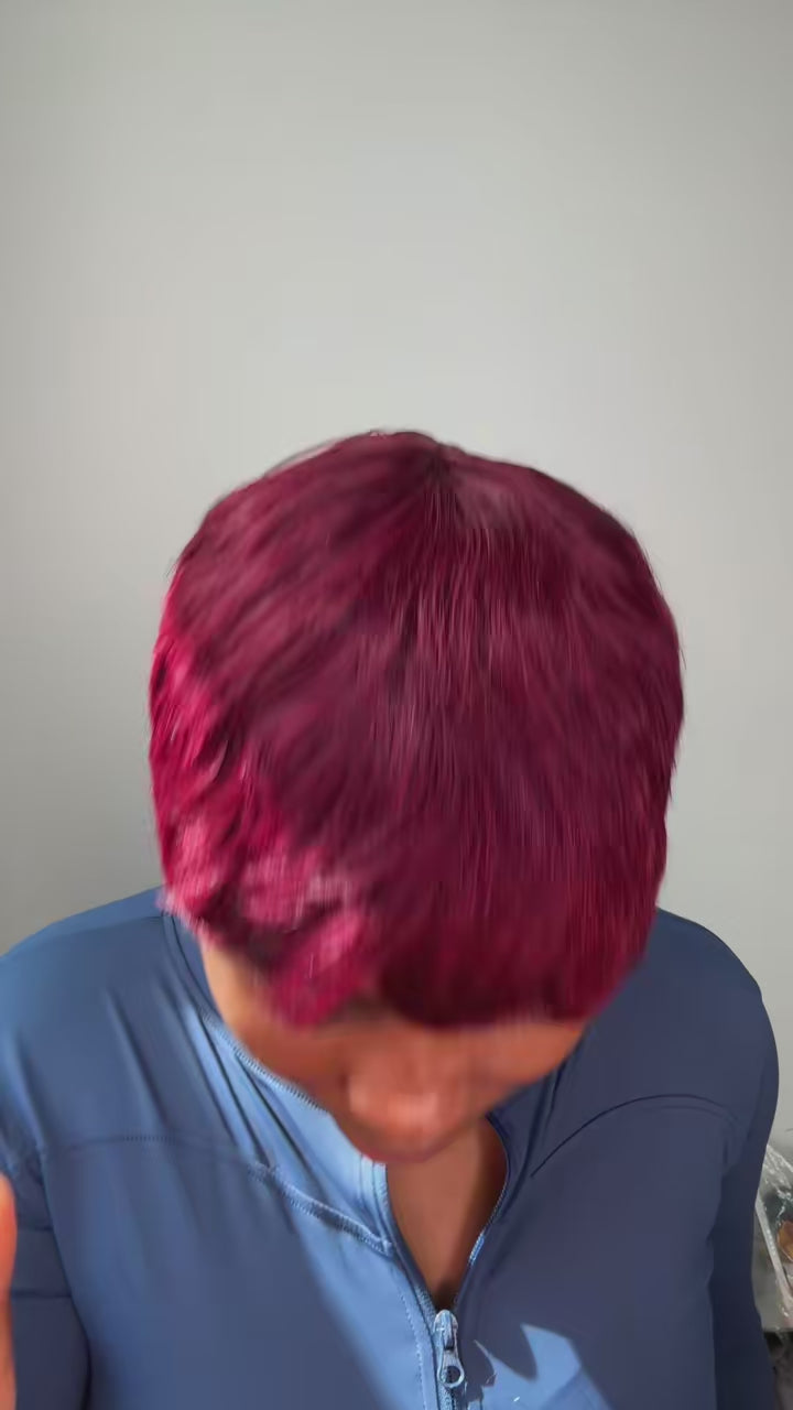 Hand made pixie cut glueless