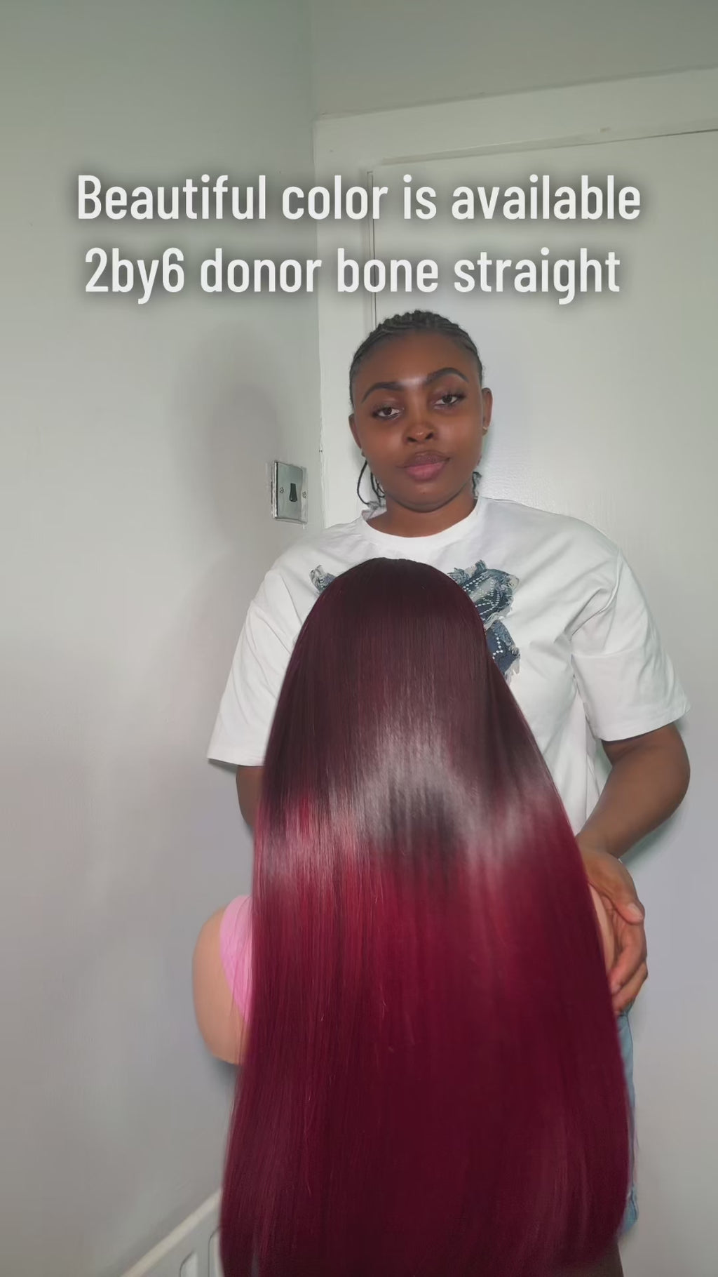24” sdd Vietnam bone straight donor unit with 2 by 6 closure