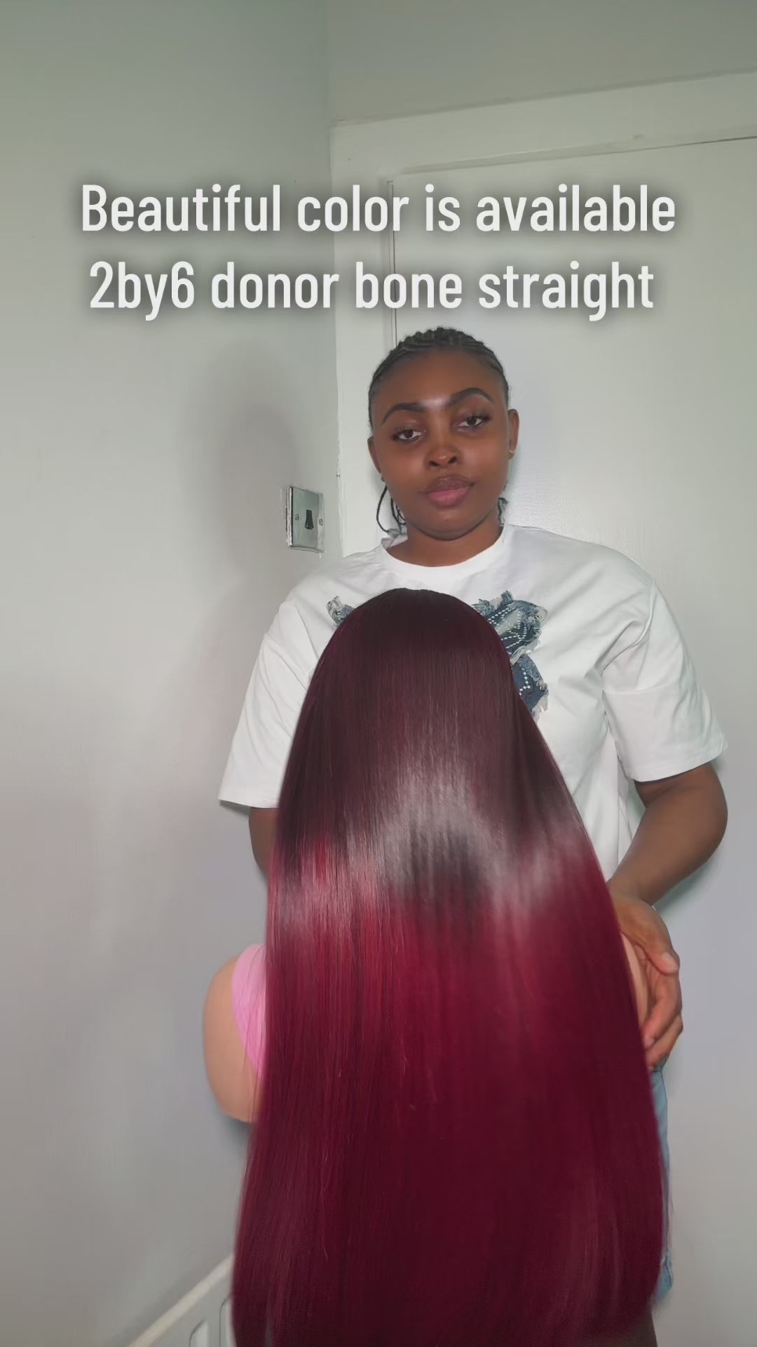 24” sdd Vietnam bone straight donor unit with 2 by 6 closure